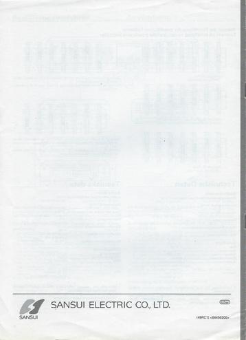 HANDLEIDING (PDF) DUITS-Anleitung= Sansui Equalizer- SE-2000 beschikbaar voor biedingen