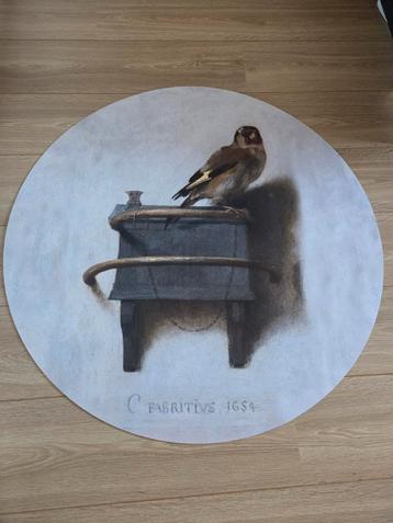 Wandcirkel schilderij puttertje foam incl ophangsysteem 90cm beschikbaar voor biedingen