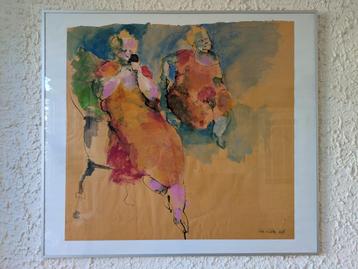 Abstract portret van Kees van Gelder beschikbaar voor biedingen