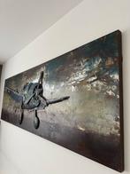 Schilderij vliegtuig, metaal, Ophalen