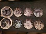 Franklin Mint verzamelborden wolven, Ophalen of Verzenden, Zo goed als nieuw, Porselein, Bord of Schaal