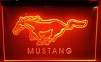 Ford Mustang 3D Led reclame decoratie verlichting, Neon, Lichtbak of (neon) lamp, Nieuw, Ophalen of Verzenden