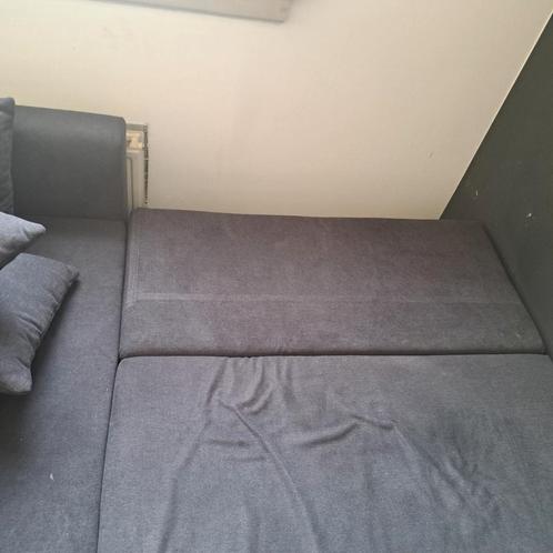 Bank/slaapbank te koop, Huis en Inrichting, Slaapkamer | Slaapbanken, Zo goed als nieuw, 140 cm, 220 cm, Tweepersoons, Grijs, Ophalen