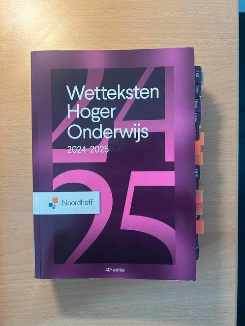 Wetteksten Hoger Onderwijs 2024-2025, Boeken, Studieboeken en Cursussen, Zo goed als nieuw, HBO, Beta, Ophalen of Verzenden