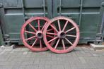 Wagenwiel, set van 2 gelijke wagenwielen, ø 80 cm., Ophalen