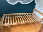 Eenpersoons houten bed 90x200, Ophalen, 90 cm, Zo goed als nieuw, 200 cm