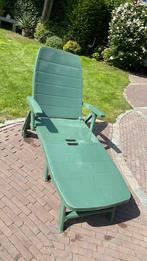 Ligbed van Jardin Groen, Ophalen, Zo goed als nieuw, Kunststof, Verstelbaar