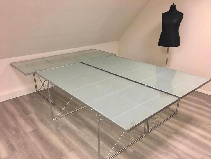 2 stuks ikea moment design eettafel door Niels Gammelgaard, Huis en Inrichting, Tafels | Eettafels, Gebruikt, 50 tot 100 cm, 150 tot 200 cm
