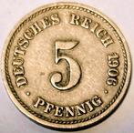 Duitsland 5 Pfennig 1906, Ophalen of Verzenden, 5 cent, Losse munt