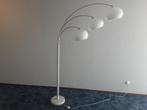 VINTAGE DIJKSTRA BOLLEN BOOG SPACE AGE VLOERLAMP DRIE ARMEN, Huis en Inrichting, Lampen | Vloerlampen, Ophalen, Gebruikt, Metaal
