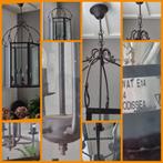 Zeer fraaie Lantaarn Hanglamp, Gebruikt, Vintage, Ophalen of Verzenden, Glas