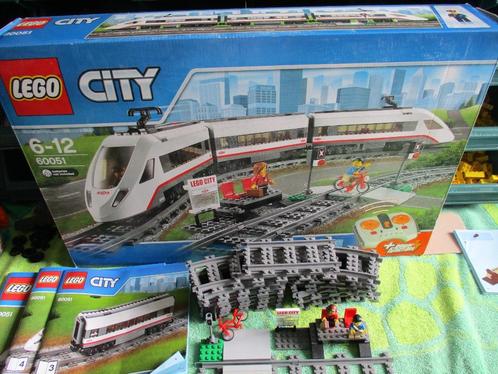 LEGO City Hogesnelheidstrein - 60051, Kinderen en Baby's, Speelgoed | Duplo en Lego, Gebruikt, Lego, Complete set, Ophalen of Verzenden
