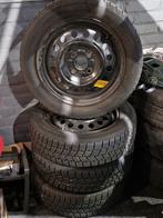 Stalen velgen met winterbanden 155/65R14 - Suzuki/Citroen, Auto-onderdelen, Banden en Velgen, 14 inch, Gebruikt, 155 mm, Banden en Velgen