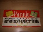 Mooie oude poster Parade sigaretten Olympische spelen 1952, Verzamelen, Posters, Ophalen of Verzenden, Gebruikt, Reclame