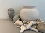 Buste, stenen hoofd. Grijs steen. Basic beeld hoofd beton., Antiek en Kunst, Kunst | Beelden en Houtsnijwerken, Ophalen