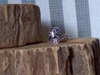 Zilveren ring spin 3D maat 17, Gebruikt, Ophalen of Verzenden, 17 tot 18, Dame