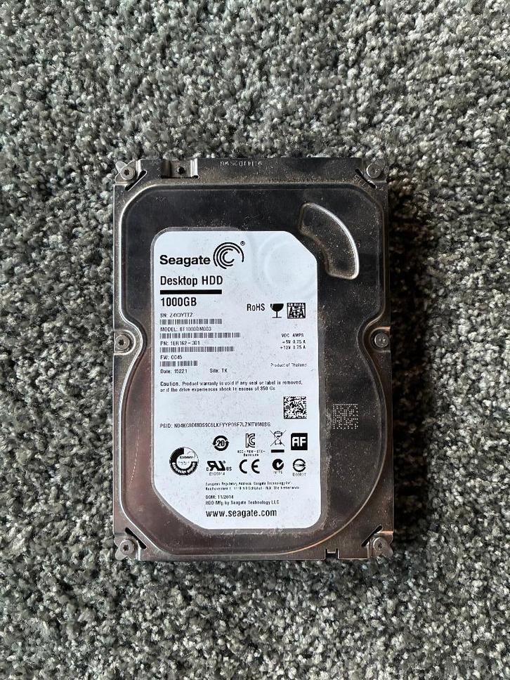 Harde schijf, Computers en Software, Harde schijven, Desktop, USB, Ophalen of Verzenden