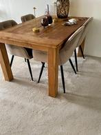 Eettafel Teakhout, Huis en Inrichting, Tafels | Eettafels, Ophalen, Gebruikt, Teakhout, 50 tot 100 cm