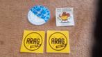 Stickers en Plaatjes reclame arag airmiles, Verzenden, Zo goed als nieuw, Bedrijf of Vereniging