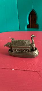 Ark beeldje boot 95 % Tin, Antiek en Kunst, Antiek | Tin, Ophalen of Verzenden