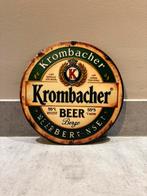 Mancave Bar Café Wanddecoratie metalen bordje Krombacher, Verzamelen, Biermerken, Ophalen of Verzenden, Zo goed als nieuw, Reclamebord, Plaat of Schild