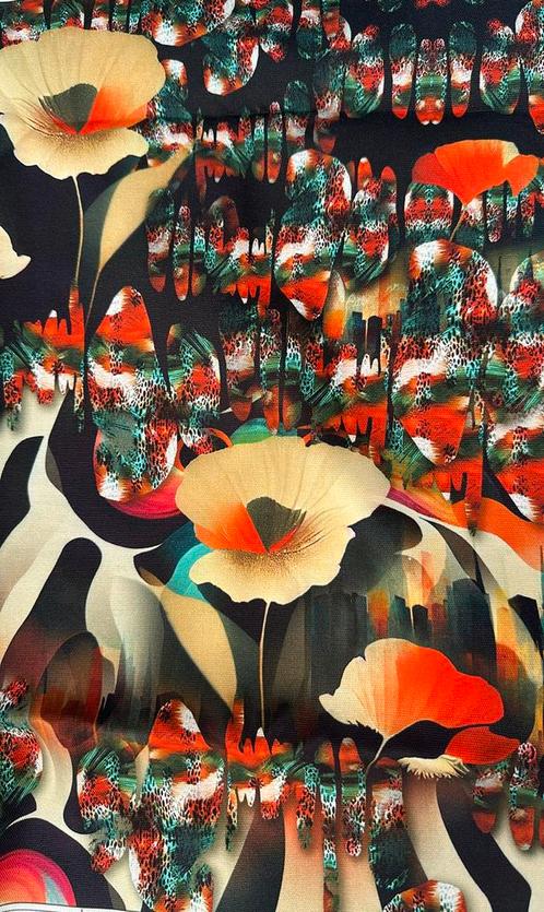 Roses dubbelzijdige canvas tas, Hobby en Vrije tijd, Stoffen en Lappen, Zo goed als nieuw, Katoen, 120 cm of meer, 30 tot 200 cm