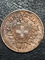 Oude munt 1 rappen uit 1937 Zwitserland, Postzegels en Munten, Munten | Europa | Niet-Euromunten, Ophalen of Verzenden, Overige landen