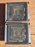 Vintage vierkante speakers(kapjes), Ophalen of Verzenden, Gebruikt