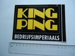 sticker oud KING PING origineel Camper vw volkswagen autobus, Verzenden, Zo goed als nieuw, Bedrijf of Vereniging