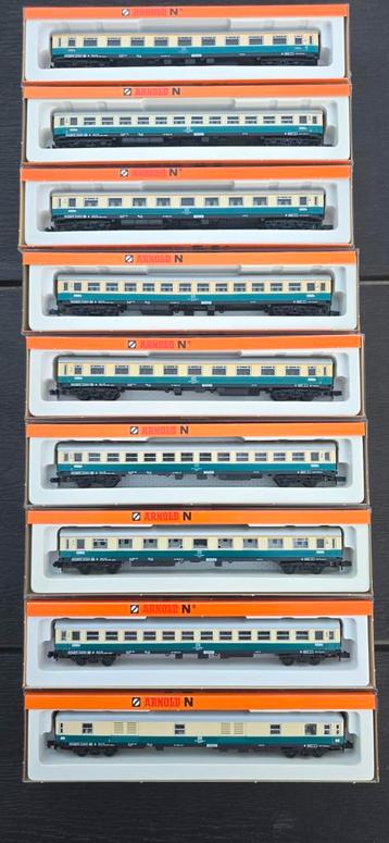 Arnold 3201/02/03 DB intercity rijtuigset 9 delig nieuw ovp. beschikbaar voor biedingen