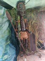 Houten krijgers - man en vrouw, Antiek en Kunst, Kunst | Niet-Westerse kunst, Ophalen