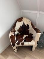 Leolux Fauteuil Koeienleder - Zolderparel!, Huis en Inrichting, Fauteuils, Ophalen, Gebruikt, Leer, 75 tot 100 cm