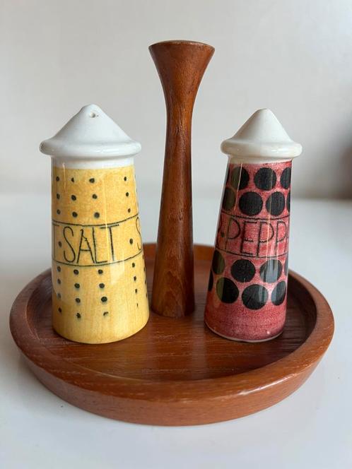Vintage Rörstrand Picknick Peper Zout Stel M. Westman 50’s, Antiek en Kunst, Antiek | Servies los, Ophalen of Verzenden