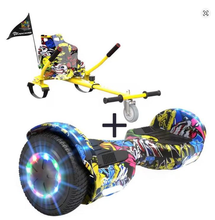 Hoverboard Met Zitje. 4Ah Accu Max.Speed 15 km. RGB Nieuw, Kinderen en Baby's, Speelgoed | Buiten | Accuvoertuigen, Nieuw, Ophalen of Verzenden