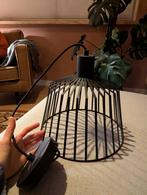 Zwarte lampenkap /hanglampje, Huis en Inrichting, Lampen | Lampenkappen, Ophalen, Zo goed als nieuw, Rond