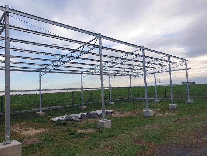 Gegalvaniseerde staal constructie 7x16 [112m2], Doe-het-zelf en Verbouw, Metalen, Nieuw, IJzer, Ophalen