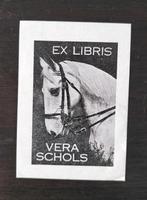 Exlibris Vera Schols (1935) (paard, paardenhoofd, dier), Antiek en Kunst, Kunst | Etsen en Gravures, Ophalen of Verzenden