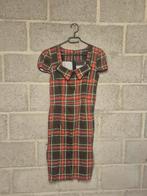 Retro Jurk met Ruitpatroon maat M Voodoo Vixen, Maat 38/40 (M), Voodoo Vixen, Ophalen of Verzenden, Zo goed als nieuw