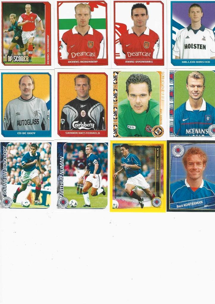 Merlin/Panini Stickers NL spelers in Engeland/Schotland, Verzamelen, Sportartikelen en Voetbal, Gebruikt, Poster, Plaatje of Sticker