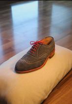 Carlos Santos Brogue suède 7,5 = 41,5, Kleding | Heren, Schoenen, Blauw, Ophalen of Verzenden, Zo goed als nieuw, Veterschoenen