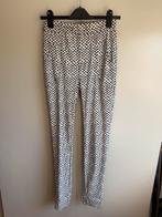 G-Maxx travelstof Gestippelde broek - Maat XS | creme zwart, Maat 38/40 (M), Wit, Ophalen of Verzenden, Zo goed als nieuw