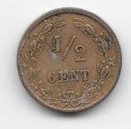 Nederland ½ cent 1891 KM# 109, Postzegels en Munten, Munten | Nederland, Verzenden, Koningin Wilhelmina, Overige waardes, Losse munt