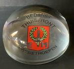 Presse papier, glas, 7 December Divisie, memento, leger, oud, Verzamelen, Ophalen of Verzenden, Landmacht, Nederland, Embleem of Badge