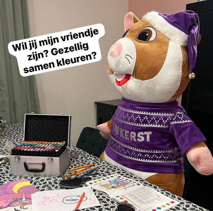 XL XXL Kersthamster Albert Heijn. Perfecte conditie :-), Verzamelen, Supermarktacties, Albert Heijn, Ophalen