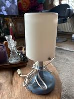 Leuk IKEA lampje - blauw/grijs - werkend, Huis en Inrichting, Lampen | Tafellampen, Ophalen of Verzenden, Gebruikt, Kunststof