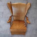 Vintage Leren Fauteuil - Schapenleer, Ophalen of Verzenden