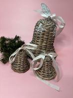 Set 3 rotan kerstklokken Countryfield, Diversen, Kerst, Ophalen of Verzenden, Zo goed als nieuw