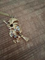 Heksehanger met Strass erg leuk, Sieraden, Tassen en Uiterlijk, Kettingen, Overige materialen, Gebruikt, Met strass, Ophalen of Verzenden