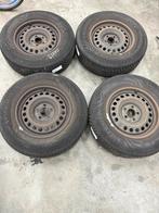 16 inch all seasons set Nissan X-Trail  5x114.3, Ophalen, Gebruikt, Armsteun V70, V70 armsteun