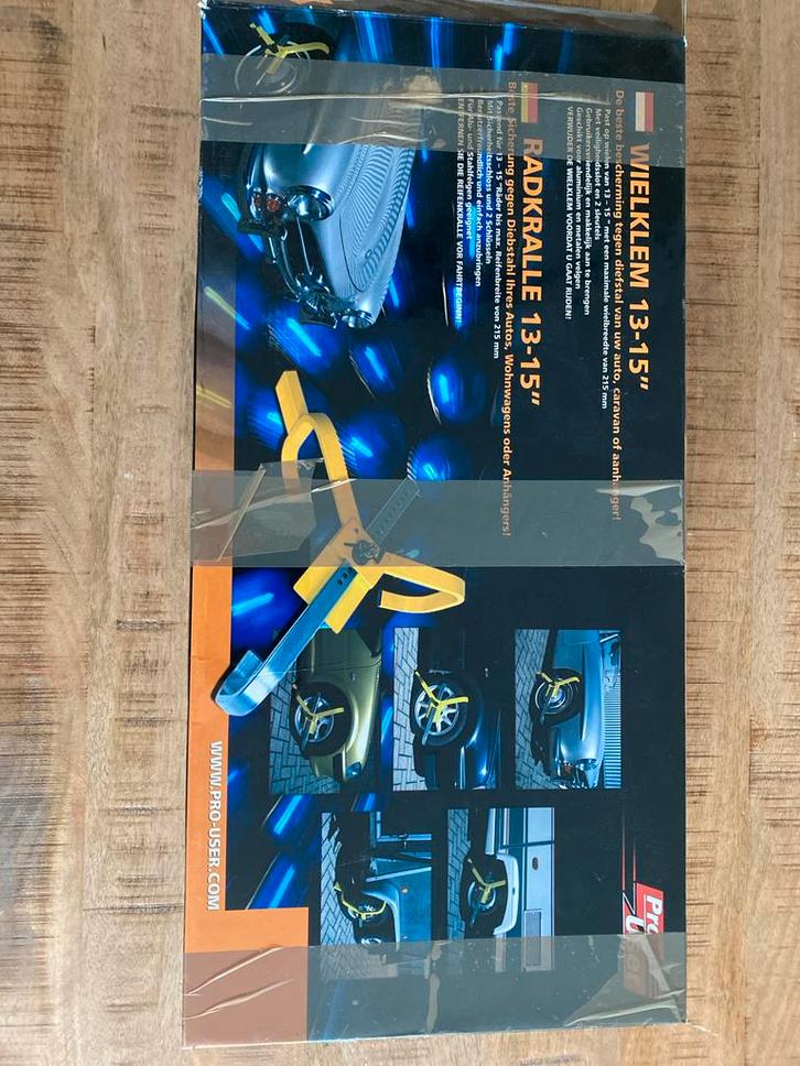 Wielklem 13-15 inch - Beveilig uw voertuig!, Auto diversen, Anti-diefstal, Gebruikt, Ophalen